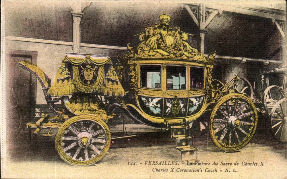 Versailles — Die Krönungskutsche von Charles X — A. L. - Vorderseite