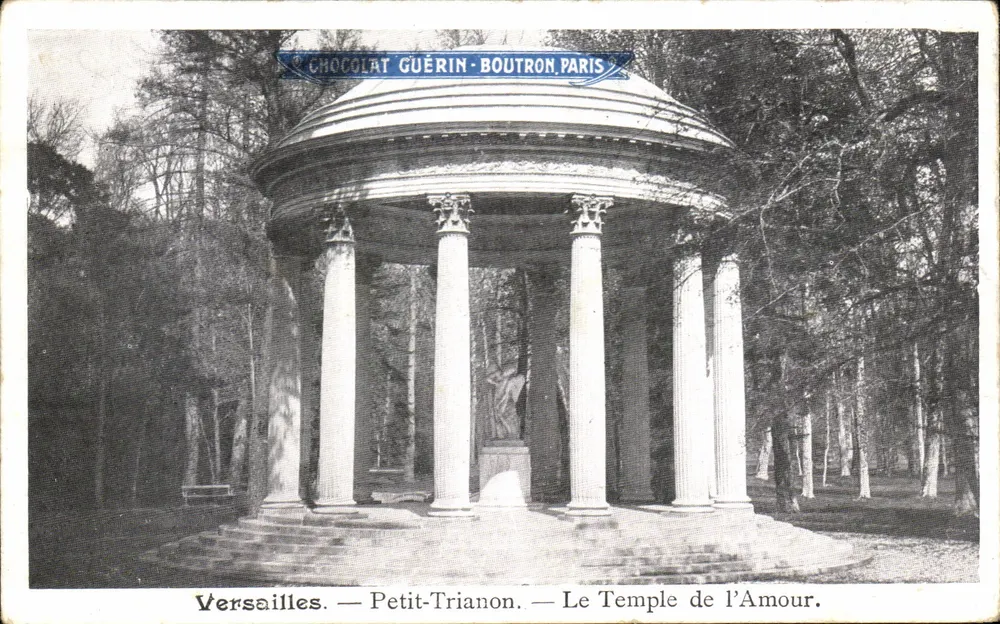 Versailles — Petit-Trianon — Der Tempel der Liebe — Chocolat Guérin-Boutron, Paris - Vorderseite