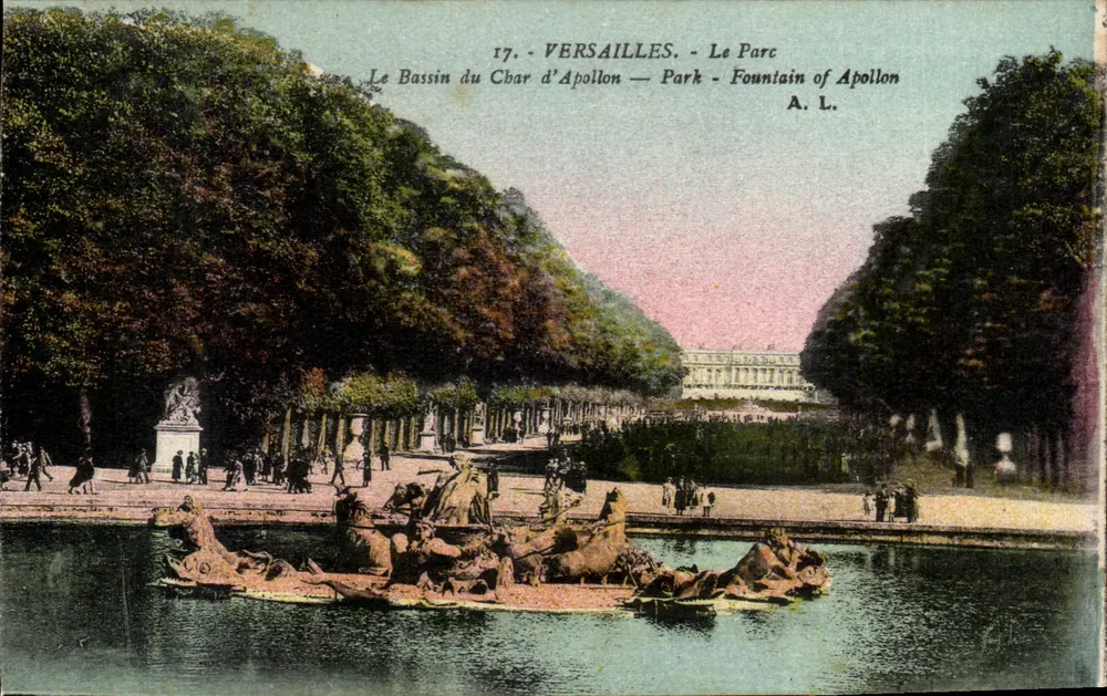 Versailles - Der Basin des Wagens von Apollo — A. L. - Vorderseite