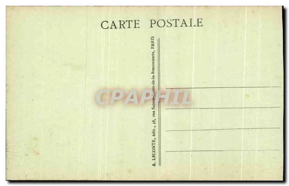 Versailles - Der Basin des Wagens von Apollo — A. L. - Rückseite