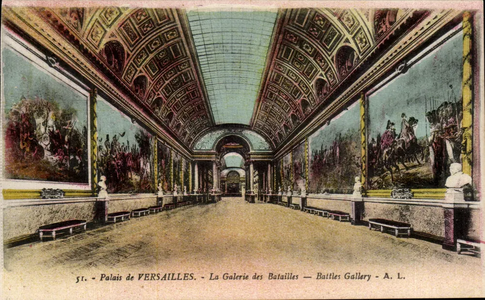 Schloss VERSAILLES — Die Schlachtgalerie — A. L. - Vorderseite