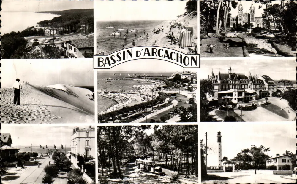 Bassin d'Arcachon — vista panorâmica — L. Chatagneau & Victor Bromure, n°92 - Frente