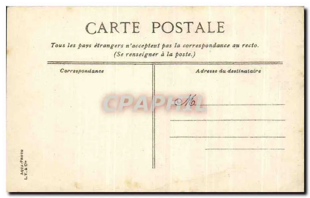 Evian-les-Bains — Terrasse des Englischen Gartens — A. V. & Cie - Rückseite