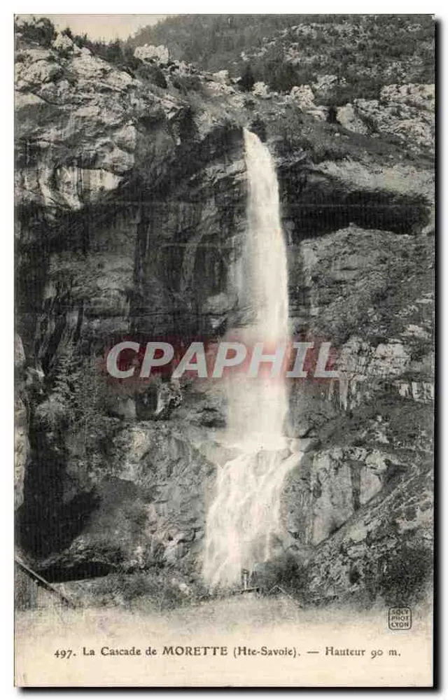 A Cachoeira de MORETTE (Alta Saboia) — Altura 90 m — Soly Phot Lyon, n° 497 - Frente