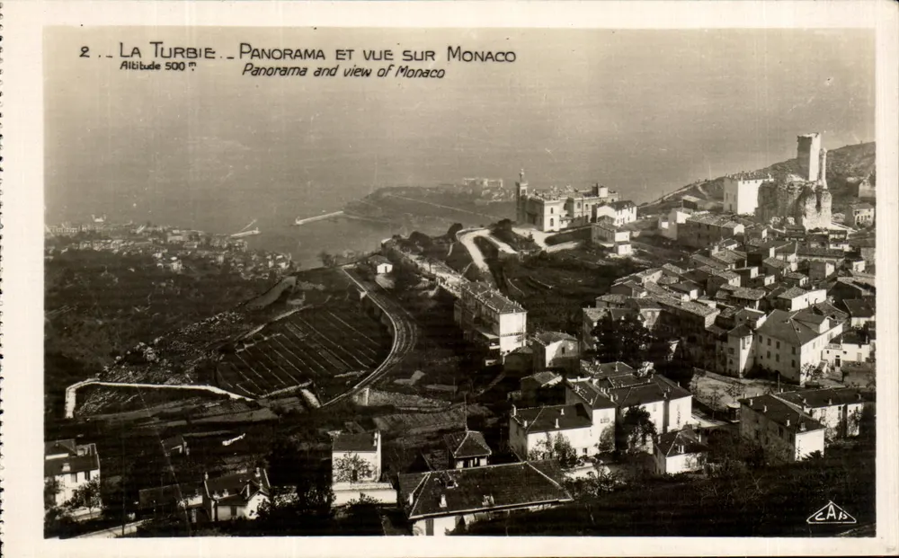 La Turbie — Panorama und Ansicht von Monaco — C.A.P. Strasbourg - Vorderseite