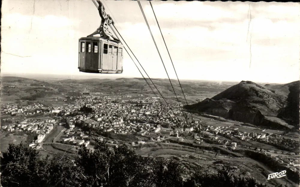 Lourdes — Ausblick vom Seilbahn Béaut (Höhe 793 m) — Édition de Pierron, Pierronnines - Vorderseite