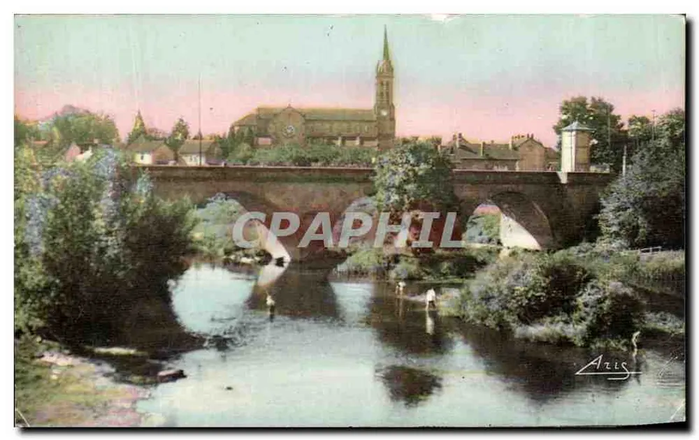 Ponte sobre o Arroux — Étang-sur-Arroux — editor Aris - Frente