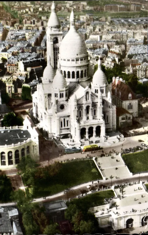 Basilique du Sacré-Cœur — vue aérienne — André LECOUTE, Paris - Vorderseite