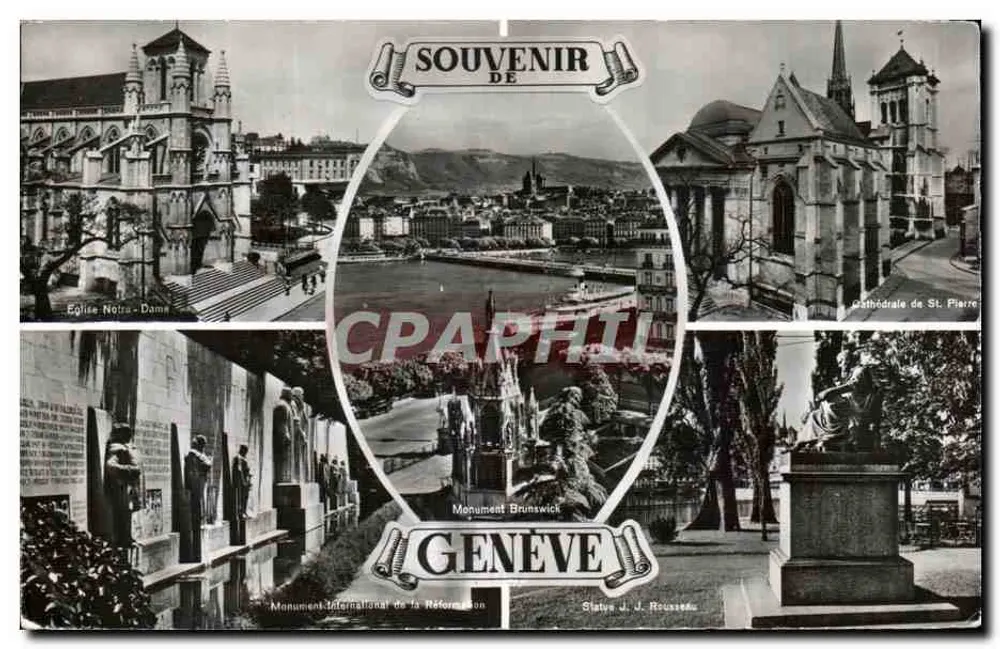 Genewa — Pamiątka Reformacji — Wydawnictwo Jaeger - Awers