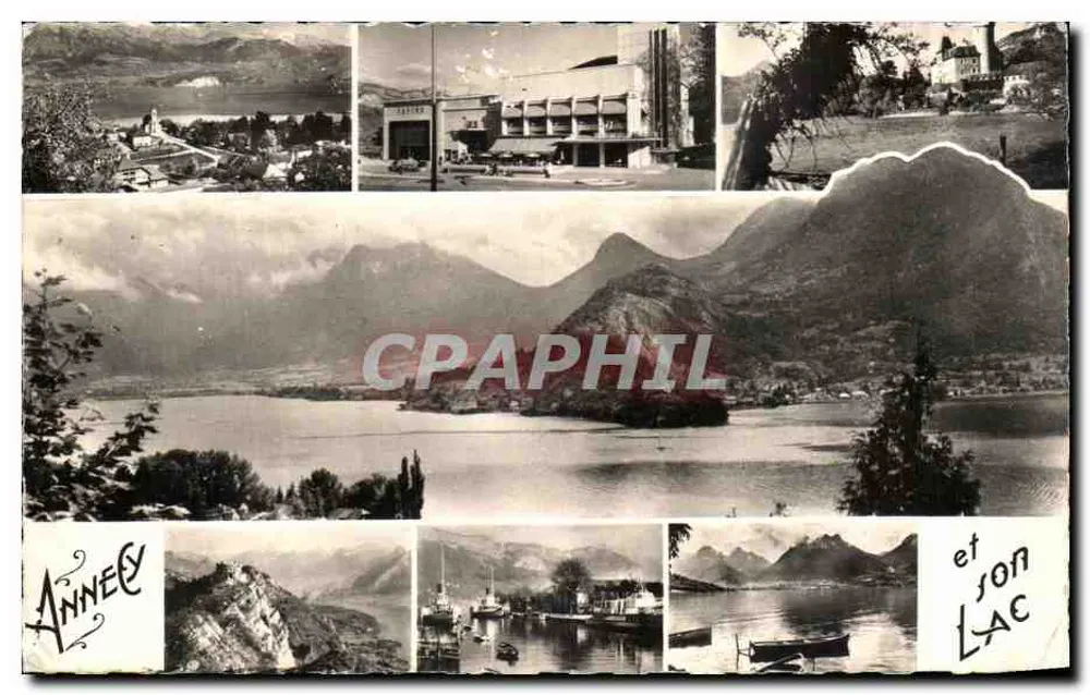 Annecy e seu lago — vista panorâmica e cenas locais — Edições da Nébula, n°133 - Frente