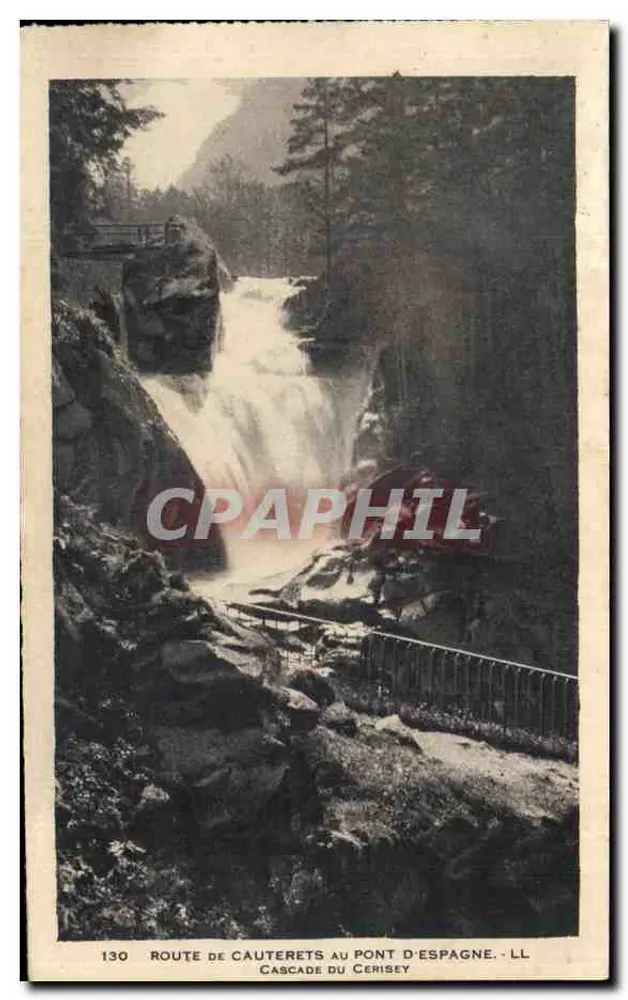 Cascade du Cerisey — Route de Cauterets au Pont d'Espagne — LL n°130 - Vorderseite
