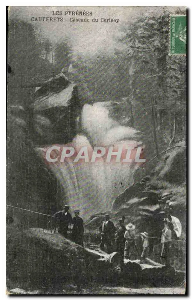 Les Pyrénées - Cascade du Cerisey à Cauterets — éditeur imprimeur non visible - Frente