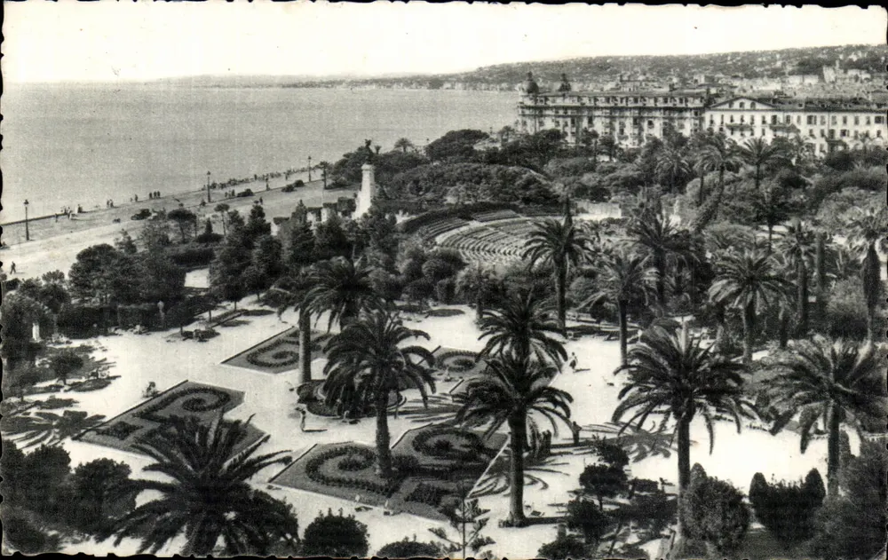 Nizza - Die Gärten Albert I und das Theater der Grünanlagen — L. Gilletta & Cie, Verleger - Vorderseite