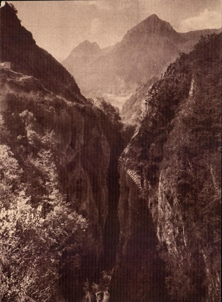 Die Pyrenäen — Route de Gavarnie nahe Pont-Napoléon — Éditions Jové, Pau - Vorderseite