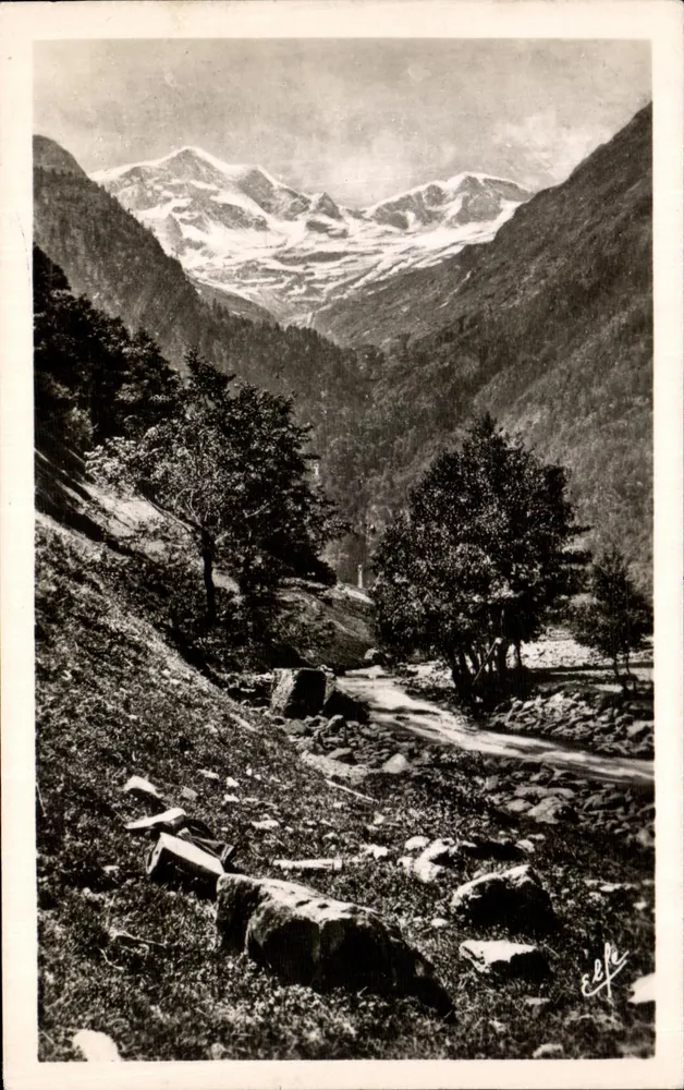 Luchon — Cirque du Lys — Pic und Gletscher von Crabioules — Verlag: Martin frères - Vorderseite