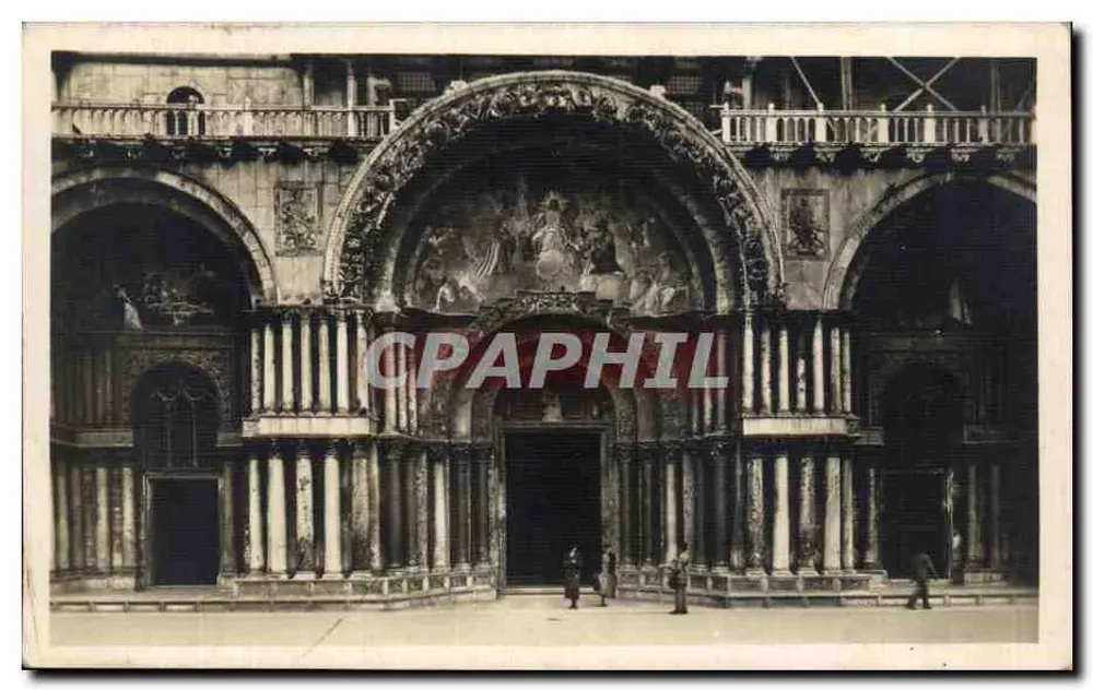 Basilika Saint-Marc — Detail der zentralen Türen — Sezione d'Arte von Venedig, Nr. 65613 - Vorderseite