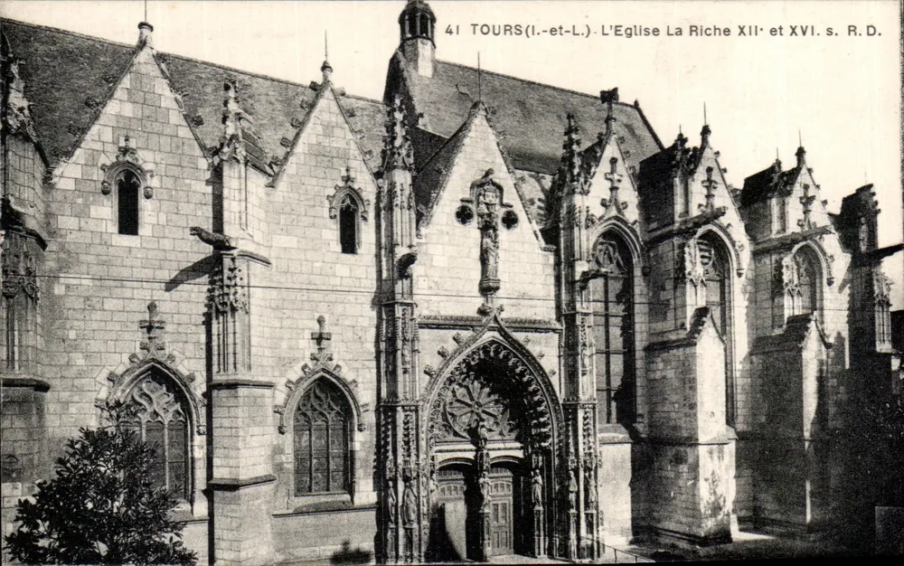 Tours (Loire-et-Loire) — A Igreja La Riche, XII e XVI s. — R.D. - Frente