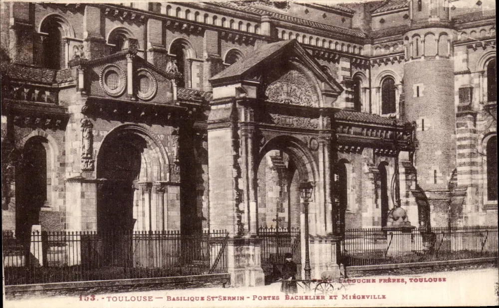 Toulouse — Basilique Saint-Sernin — Portes Bachelier et Miégeville - Vorderseite