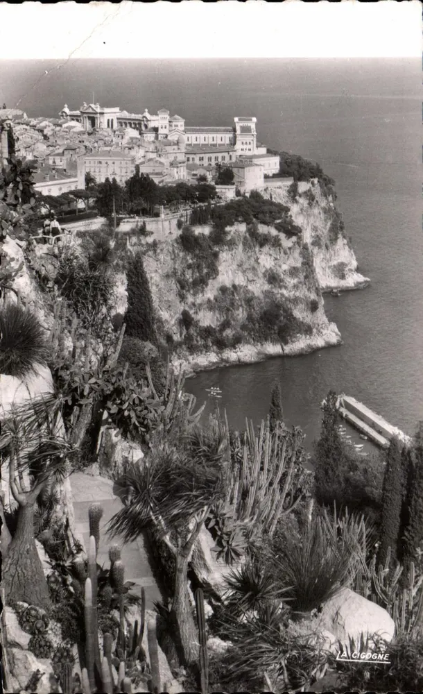 Le Rocher, vu du Jardin Exotique — Principauté de Monaco — Éditions LA CICOGNE - Vorderseite