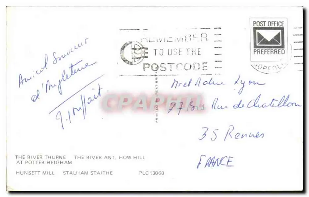Norfolk Broads — Panoramablick — Verlag nicht sichtbar - Rückseite