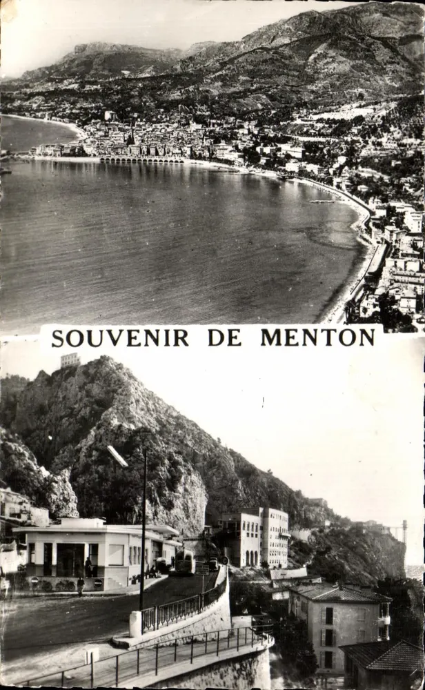 Vista geral de Menton — Lembrete de Menton — Editor: Ed. Cour - Frente