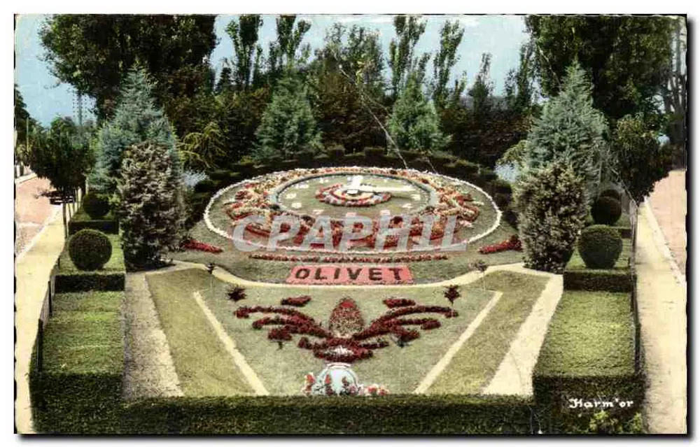 Horloge fleurie à Olivet — éditeur Harmor - Voorkant