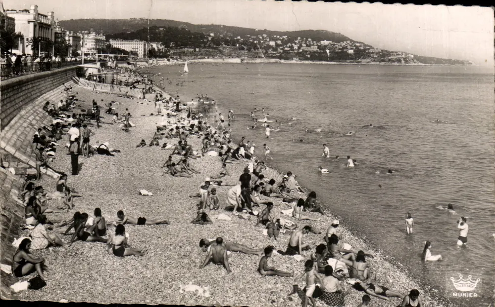 Nice — praia dos banhos de mar — Munier - Frente