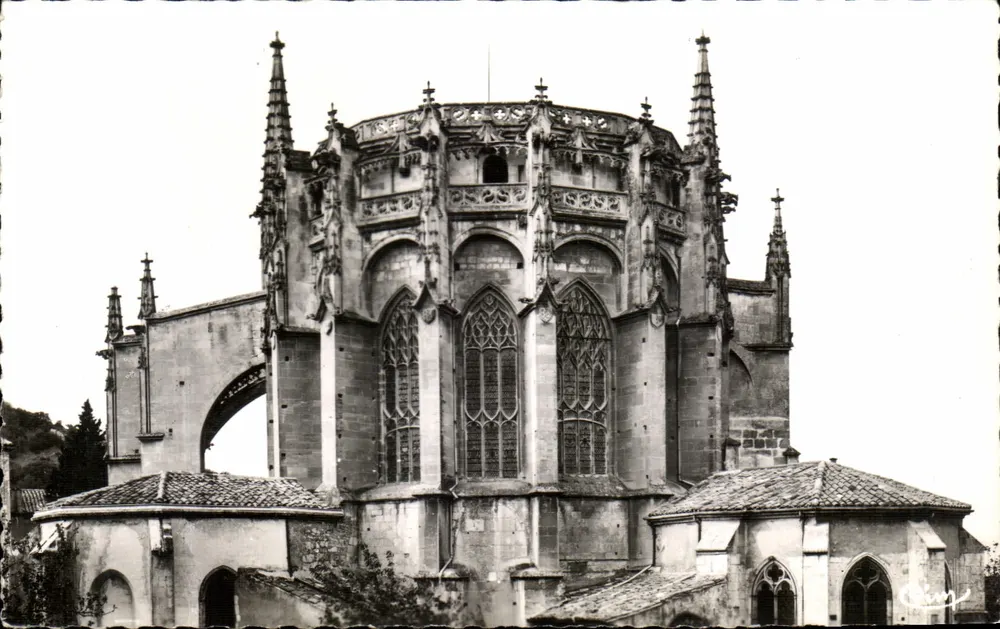 Viviers-sur-Rhône — Ansicht des gotischen Chors der Kathedrale (16. Jahrhundert) — Combiér Imprimeur (S.-et-L.) - Vorderseite