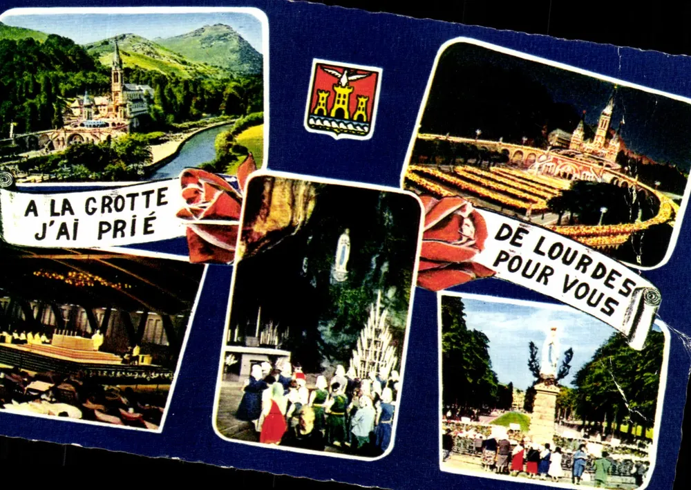 Lourdes — Erinnerung an Lourdes — Iris Mexichrome - Vorderseite
