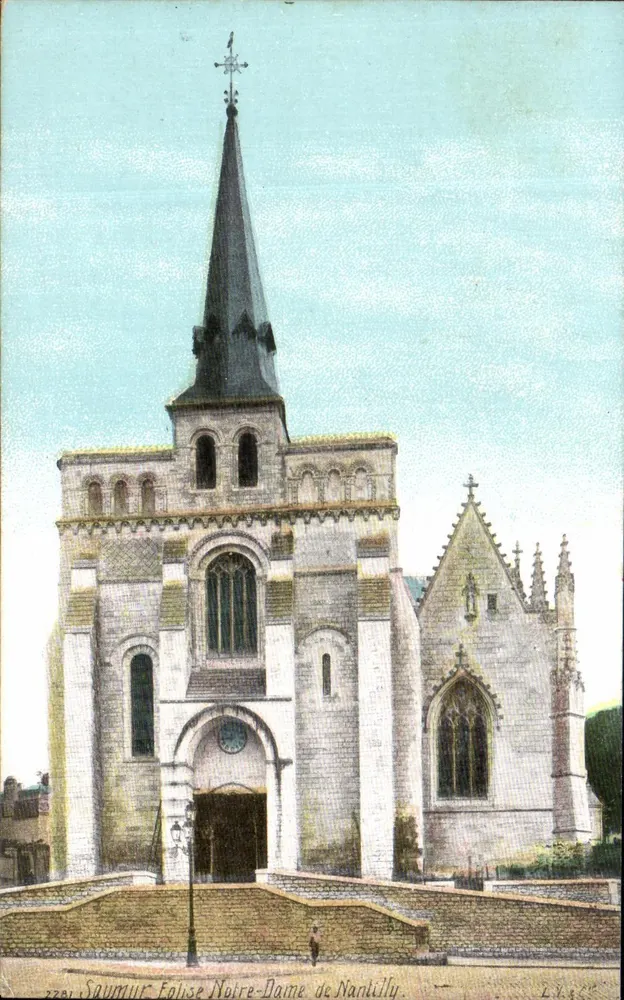 Notre-Dame-Kirche in Nantilly — Frontalansicht — L.V. & Cie, n° 2201 - Vorderseite