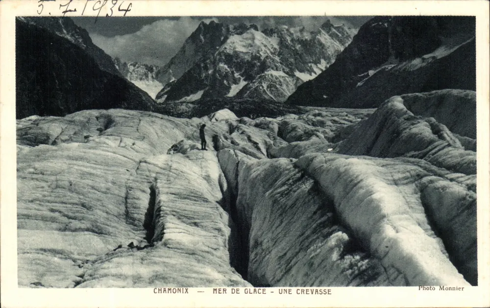 Chamonix — Mer de Glace — Uma Crevasse — Foto Monnier - Frente