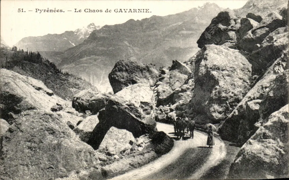 Pirineus — O Caos de GAVARNIE — Viron, fot. edit. Lourde - Frente