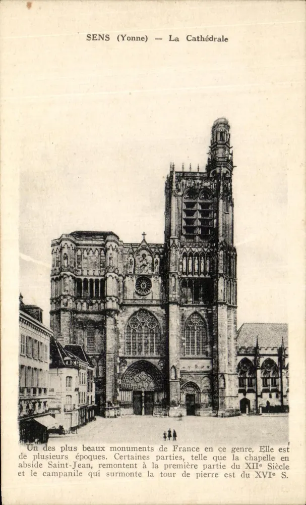 Sens (Yonne) — A Catedral — Editor não identificado - Frente