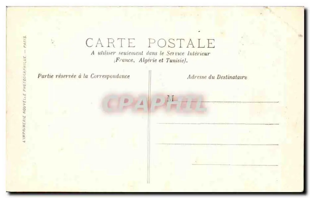 Compiègne — O Castelo — A Fachada, lado do Parque — LL. - Verso