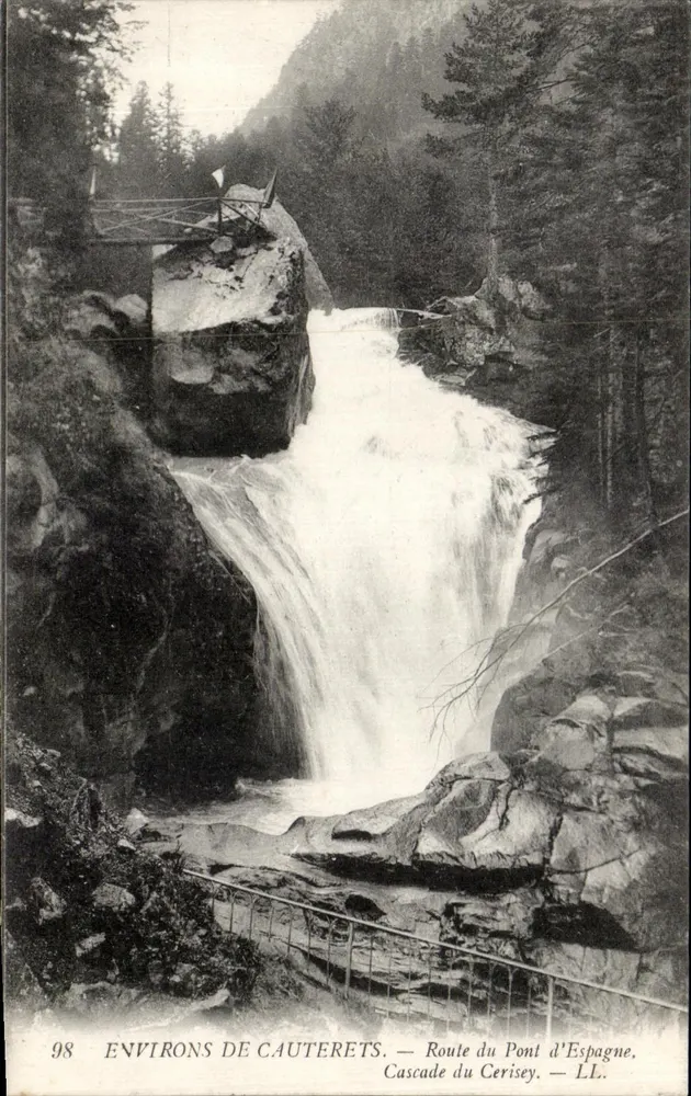 Wasserfall des Pont d'Espagne — Umgebung von Cauterets — LL, n°98 - Vorderseite