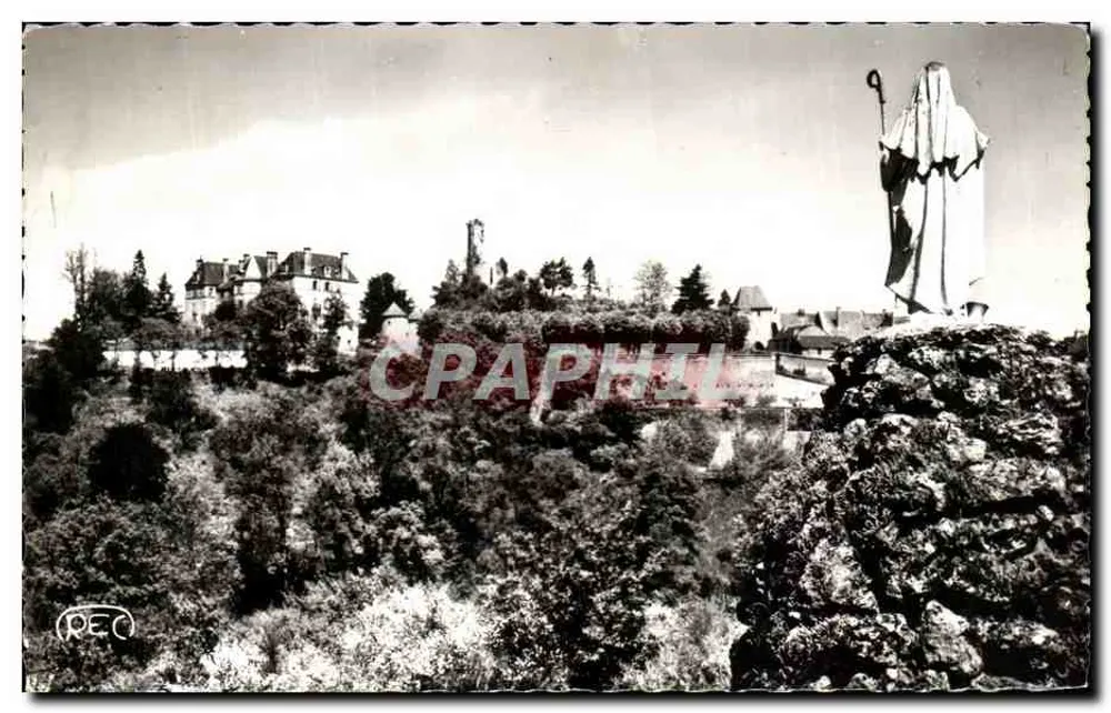 Ste-Sévère (Indre) — Vista Geral — Estátua de Santa Sévère — O Castelo — M. Roussel, Editor - Frente