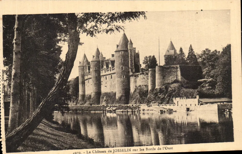 Das Schloss JOSSELIN an den Ufern des Oust — Verlag Coll. Villard Quimper, Nr. 4979 - Vorderseite