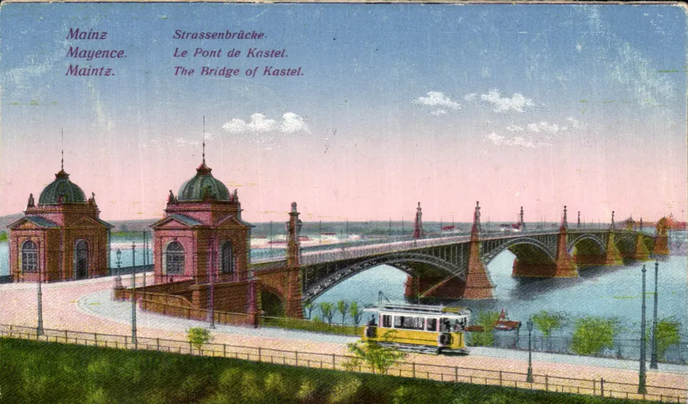 O Ponte de Kastel — Mainz — editor não identificado, número de série não visível - Frente