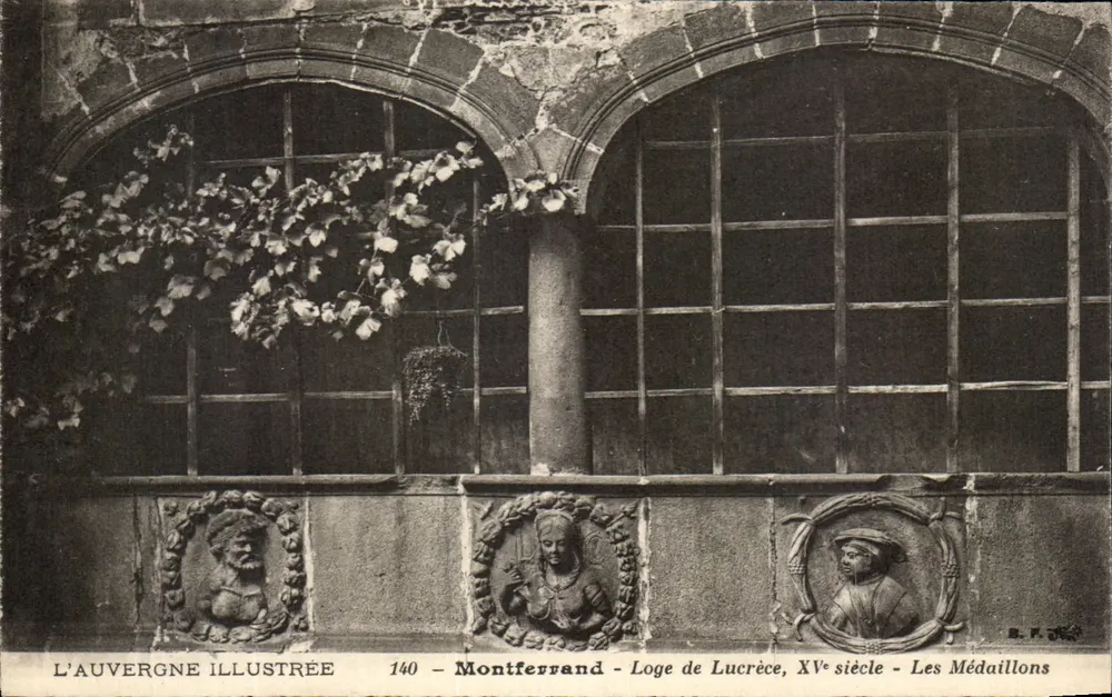 Montferrand - Loge de Lucrèce, 15. Jahrhundert - Die Medallionen - Vorderseite