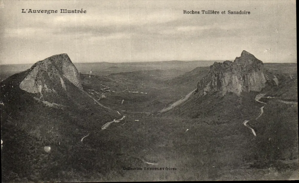 Roches Tuilière und Sanadoire — Illustriertes Auvergne — Sammlung EYBOULET frères - Vorderseite