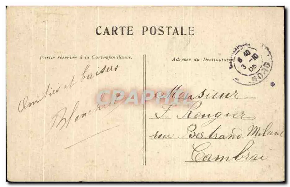 Paris — A Igreja de São Vicente de Paulo — editor desconhecido - Verso