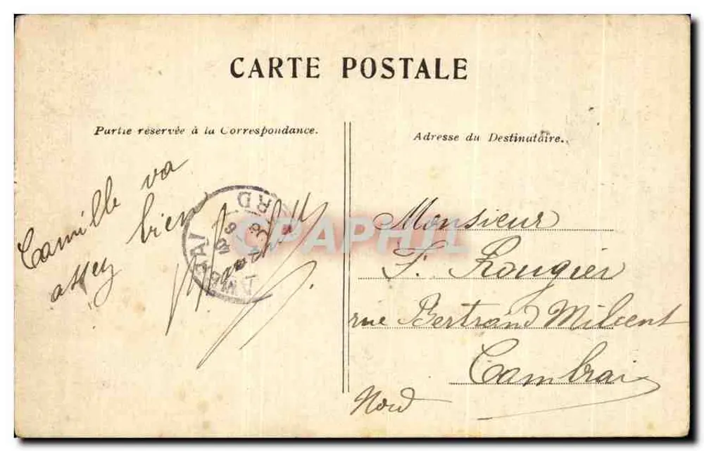 PARIS — A Place de la Concorde — editor não visível - Verso