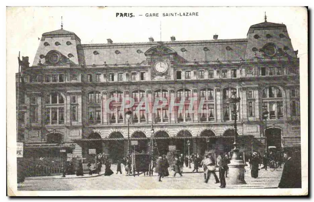Paris — Estação Saint-Lazare — Editor: Paris, número de série não visível - Frente