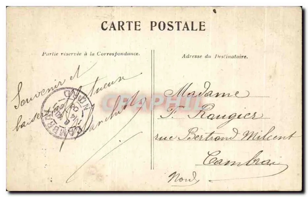 Paris — Jardim das Plantas — editor não identificado, número de série não visível - Verso