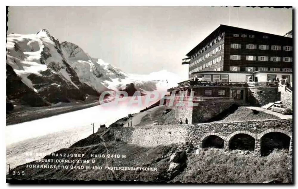 카이저 프란츠 요제프 하우스 2418m — 눈 덮인 산과 빙하 — 출판사 H. Tolliner Bad Gastein - 앞면