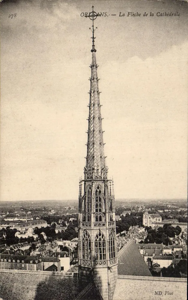 Orléans — A Flecha da Catedral — ND Photo, n° 278 - Frente
