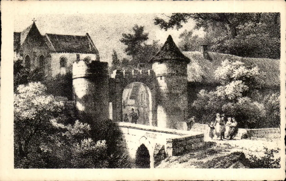 Altes Compiègne — Dorf Saint-Jean-aux-Bois im Wald — Künstlerische Ausgabe der Modernen Buchhandlung - Vorderseite