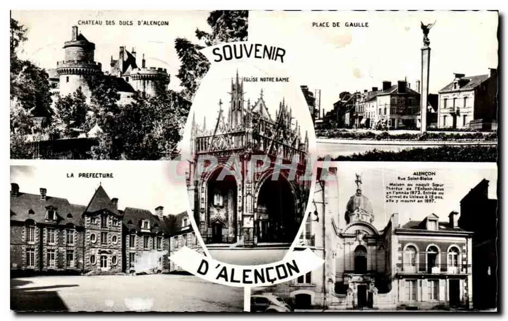 Alençon — Erinnerung an Alençon — Récl-Photo - Vorderseite