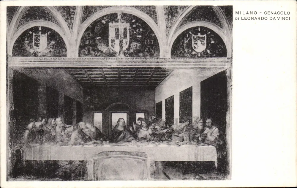 Jantar de Páscoa — A Última Ceia de Leonardo da Vinci — Milão, Cenacolo - Frente