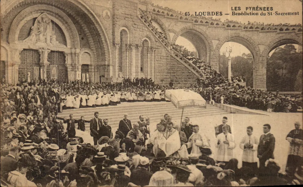 Lourdes — Bênção do Santo Sacramento — Os Pirineus, n°65 - Frente